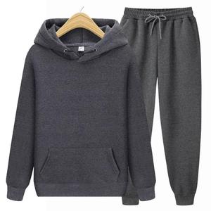 Sweat à capuche noir avec adultes inférieurs vêtements de sport survêtement meilleure qualité tissu approvisionnement unisexe porter des sweats à capuche pull costume de gymnastique - Product Image 1