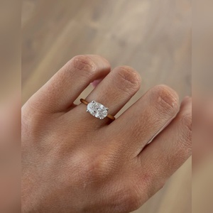 Luxury Pear Shaped Engagement Ring Gold Silver Platinum Setting marquise Accent Stone wholesale supplier - Product Image 4