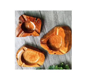 2023 Mini bandeja de basura antigua de lujo hecha en EE. UU. Cubo de madera marrón vendedor superior para uso interior decorativo doméstico - Product Image 2