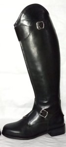 Polo ecuestre portátil de alta calidad para hombre, cuero para montar a caballo, cremallera larga, botas de cuero Real, Zapatos altos - Product Image 4