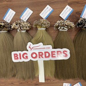 Genius Weft Gran cantidad Rubio Cinta Virgen Extensiones de cabello Flexible Onda de agua Fumi Onda recta sedosa Sin enredos Blanqueados - Product Image 6