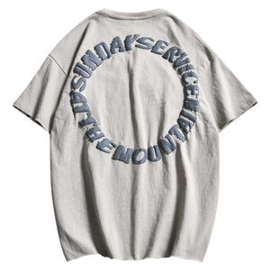 Camiseta Extra Grande con Estampado Personalizado Simple, de Secado Rápido, Nueva, Gráfica, de Manga Corta, Informal, de Verano, 100% Algodón, Estilo Urbano para Hombre - Product Image 1