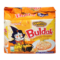 Hot Sale Samyang Bulgak Creamy Carbona 140g Pack of 5 Instant Fried Noodles Halal Certified Buldak Style in Bag Box Packaging