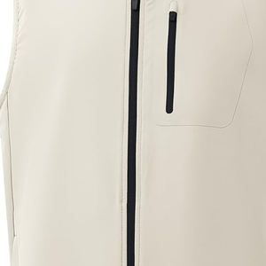 Transpirable logotipo personalizado Golf deporte sin mangas cremallera impermeable utilidad Softshell chalecos chaleco chaqueta para hombres - Product Image 5