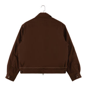 Veste en jean personnalisée pour homme avec devant en toile, manches longues, col boutonné, manches longues, doublure en coton - Product Image 2