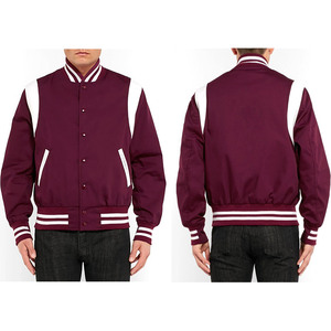 Customized Wholesale Canvas Letterman Varsity <b>Jacket</b> Unisex Formal Coated Waterproof Windproof High Quality - Product Image 1