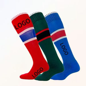 Chaussettes de sport antidérapantes avec logo personnalisé, chaussettes de basketball pour hommes, chaussettes de football, spandex/polyester, sublimation, lettre, marque, design de luxe - Product Image 4