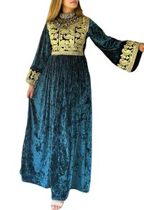 OEM Service Vintage Afghan-parole-longueur solide 2 pièces ensemble Long pantalon Redingote brodé vieilles pièces de monnaie gland bouton dentelle mariée - Product Image 3