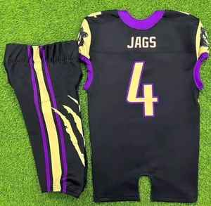 Uniforme de football américain adulte personnalisé le plus vendu de la plus haute qualité faites votre propre sublimation de vêtements de football - Product Image 2