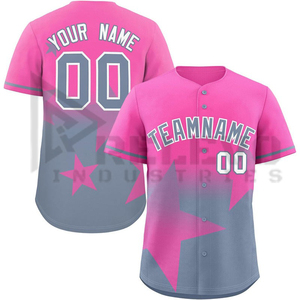 Maillots de baseball et de softball personnalisés avec logo par sublimation, uniformes de sport, manches courtes, nom de l'équipe - Product Image 5