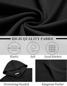 ซัพพลายเออร์เสื้อฮู้ดผู้ชายแฟชั่น2025 | ชุดกีฬากำหนดโลโก้เอง | เสื้อสวมหัวแบบมีซิปสำหรับยิมและสตรีท - Product Image 5