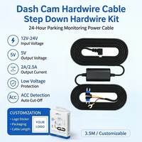 Cable de Alimentación para Coche, Mini Cable Reductor de Voltaje, Cargador para Localizador GPS y Grabadora de Video, 5V 2A Tipo C, Kit de Cableado
