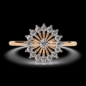 Anillo de Compromiso de Diamante Natural Premium para Mujer, Artículo Popular al por Mayor, Joyería Nupcial Elegante de Proveedor Indio - Product Image 3