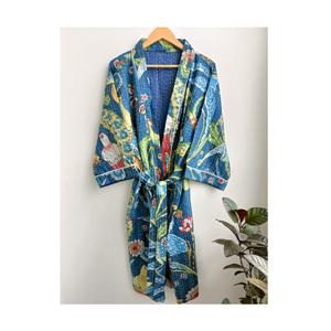 Robes Kimono Kantha à imprimé floral de la meilleure qualité pour vêtements de nuit et vêtements de nuit pour femmes de l'exportateur indien - Product Image 1