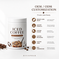 Poudre de protéines de café glacé à la L-Carnitine pour adultes |   Complément alimentaire pour booster l'énergie et la gestion du poids, faible en sucre et en matières grasses, soutien immunitaire