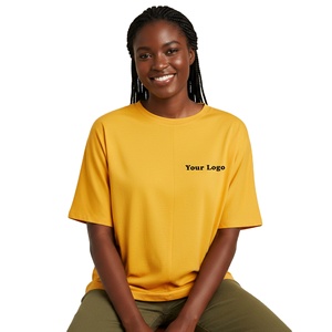 Camiseta de mujer de corte alto, estilo moderno, tela suave, ajuste cómodo, ropa informal, material transpirable, sensación perfecta, a precios razonables. - Product Image 1