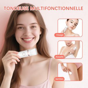 Depiladora Eléctrica 3 en 1 para Mujer, Recortadora Íntima Impermeable, Recortadora de Bikini, Cuchilla de Cerámica Suave e Indolora para el Rostro - Product Image 6