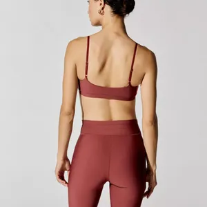 ชุดกีฬา2ชิ้นสำหรับผู้หญิงชุดออกกำลังกายและกางเกงเลกกิ้งเอวสูงชุดออกกำลังกายฟิตเนสไซส์พิเศษ - Product Image 2