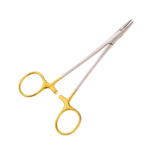 High Quality Mayo Hegar Needle Holder With <b>Tungsten</b> Carbide Inserts and Gold <b>Rings</b> 26.0 cm - Product Image 3