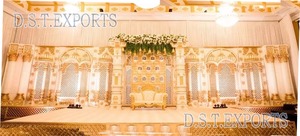 Fashionable Laser Cut Wedding Stage Metal Arches Wedding <b>Backdrop</b> Metal <b>Frames</b> for Decor Unique Haldi Background <b>Frames</b> Decor - Product Image 3
