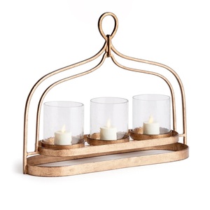 Bougeoir moderne en métal de luxe Décoration de maison élégante Styliste Lightning Design pour mariage Noël Tous les jours Occasions spéciales - Product Image 3