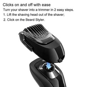 Accessoires de barbe modernes en acier inoxydable à clipser pour tondeuse à barbe et cheveux filaire professionnelle, pour la coupe de cheveux, fonctionnement français - Product Image 6