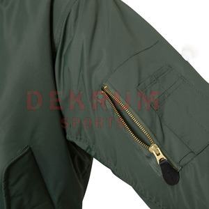 Custom Winter Men's Bomber <b>Jacket</b> with Stand Collar and Front Logo Eco-Friendly & Breathable Wholesale New Design - Product Image 5