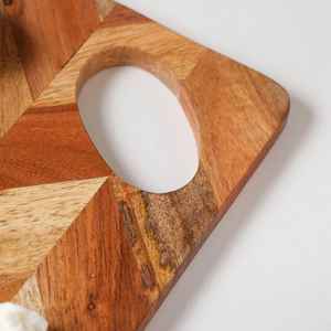 Planche à découper et plateau de service en bois Forme rectangulaire durable 12mm d'épaisseur - Product Image 5