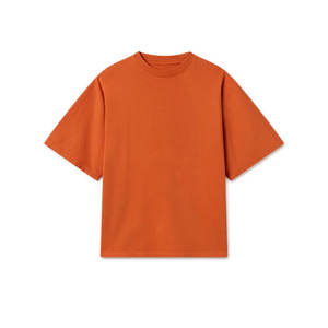 Camiseta lavada personalizada para hombre y mujer, camiseta de manga corta de gran tamaño, unisex, venta al por mayor, 300g/m² - Product Image 4