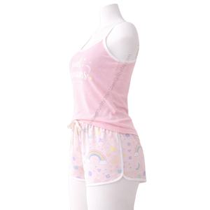 Conjunto de descanso y dormir para mujer RTS Dream Soft Samavia – Bonito conjunto de camiseta sin mangas y pantalones cortos con estampado |   Fabricantes de Pedidos al por Mayor OEM - Product Image 4