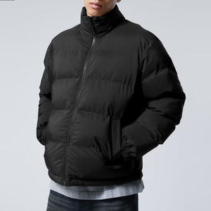 Blouson matelassé lourd avec logo personnalisé, veste thermique d'hiver chaude pour hommes - Product Image 2