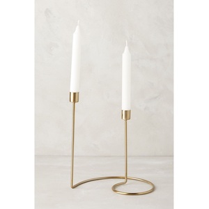 Soporte cónico de Metal con acabado antiguo hecho a mano para decoración rústica del hogar y ambiente acogedor para cenar a la luz de las velas - Product Image 6