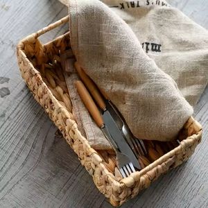 Cesta de jacinto de agua hecha a mano Natural ecológico decorativo ligero organizador duradero almacenamiento al por mayor perfecto para Decoración - Product Image 5