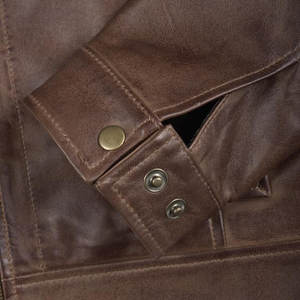 Chaqueta de Cuero de Oveja de Alta Calidad para Hombre, Varios Colores, Cuello Alto, Frente Liso, Transpirable, Chaqueta de Invierno - Product Image 6