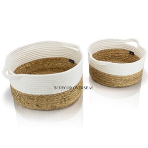 Vente chaude 2 Niveaux Luxueux Qualité En Bois Et En Métal Fait Fruits Et Pain Panier Organisation De Stockage Fournitures De L'Inde - Product Image 3