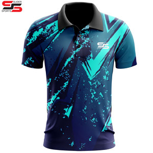 เสื้อโปโลสำหรับผู้ชายขนาดพลัสไซส์งานตามสั่งพิมพ์ซับลิเมชันมีสไตล์เสื้อผ้าใส่เล่นกอล์ฟ - Product Image 4