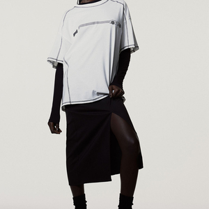 Nuevos estilos, camisetas deportivas para mujer, camiseta sencilla de punto para mujer, Camiseta con estampado personalizado para mujer, camiseta de alta calidad para gimnasio y Fitness - Product Image 2