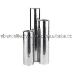 Florero de Metal plateado moderno de estilo de vida ambiental, accesorio decorativo de alta calidad para el hogar, sala de estar, decoración de Navidad - Product Image 4