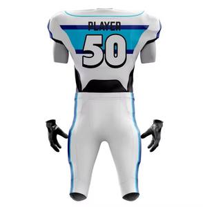 Uniforme de football américain de style unique Haut respirant de haute qualité Tendance avec manches courtes Prix de gros pour adultes - Product Image 2