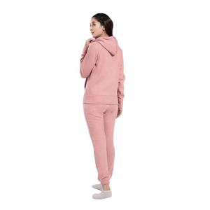 Womens Premium Fleece <b>Tracksuit</b> Ladies Light <b>Pink</b> Hoodie with Jogging Bottoms Relaxed Fit Hoodie & Joggers for Everyday Style - Product Image 6