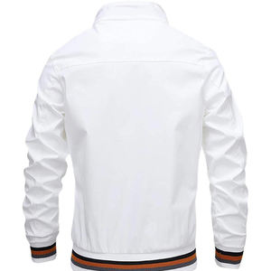 Blousons Bomber Homme Élégants Coupe Slim Style Urbain Hiver en Toile Chaude pour Usage Quotidien Col Montant Fermeture Éclair Réversible - Product Image 2