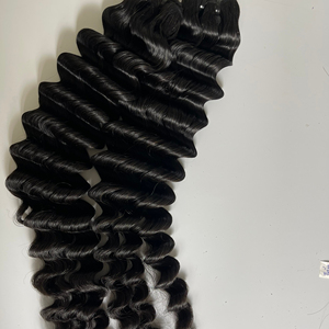 Doble dibujado virgen brasileño Fumi Pixie rizado/Pissy rizado cabello humano tejido paquetes de cabello crudo - Product Image 2