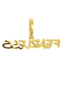 จี้เพชรธรรมชาติตัวอักษร10K/14K วัสดุสีทองสำหรับเป็นของขวัญฮิปฮอปแร็ปเปอร์ทำตามสั่ง - Product Image 3