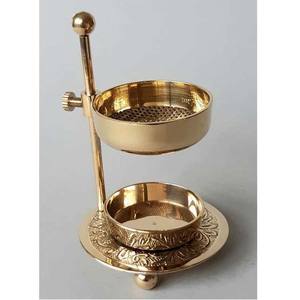 Top Rated Exclusive Design Metal Brass Incense Holder T Light Holder Air <b>Fragrance</b> <b>Oil</b> Diffuser Incense <b>Burner</b> for Home Decorate - Product Image 4
