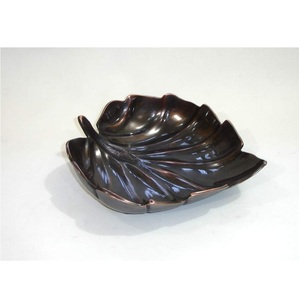 Tazón Decorativo de Aluminio Antiguo de Primera Calidad, con Relieve, en Forma de Hoja, Estilo Vintage Clásico - Product Image 3