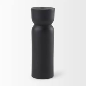 Malta Small <b>Black</b> <b>Metal</b> <b>Candle</b> <b>Holder</b> is a <b>black</b>-colored <b>candle</b> <b>holder</b> made of <b>metal</b> Decor Decorative Accent Tabletop - Product Image 4