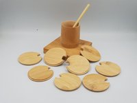 Couvercle de tasse en bambou pour bière/café glacé, couvercle multifonctionnel, produit intelligent et flexible de haute qualité