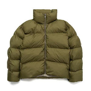 Veste matelassée imperméable à col montant pour hommes manteau d'hiver durable en polyester recyclé 100% de longueur régulière décontractée intelligente - Product Image 1