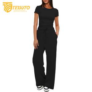 Chándal de secado rápido transpirable ligero de gran tamaño sólido para mujer Impresión de logotipo personalizado Tallas grandes a prueba de viento - Product Image 1