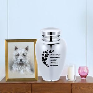 Urna de mariposa para cenizas humanas, urnas de cremación para cenizas para hombres y mujeres, urnas decorativas grandes de recuerdo funerario, tamaño personalizado plateado - Product Image 6